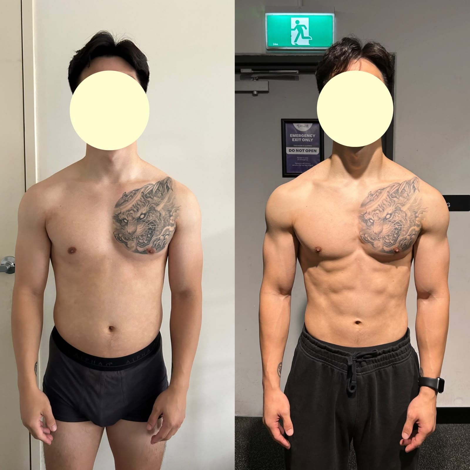BEFORE → AFTER · TENSEN